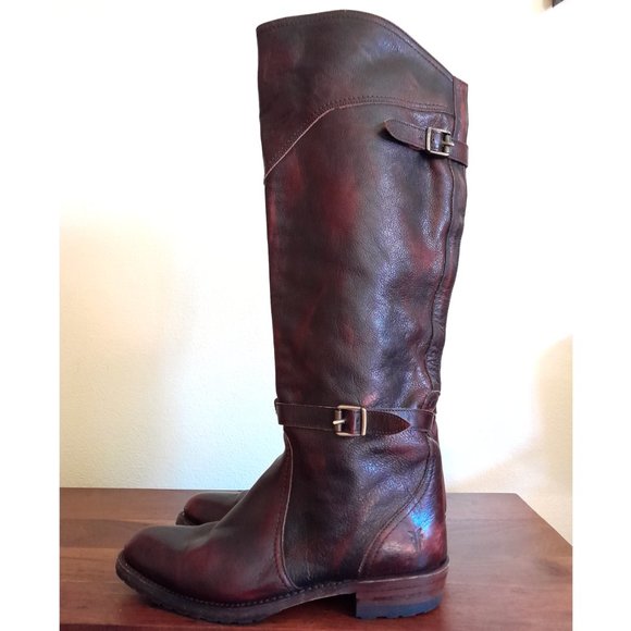 women's Frye dark brown leather knee high boots sz 7 made in Spain - Picture 13 of 13